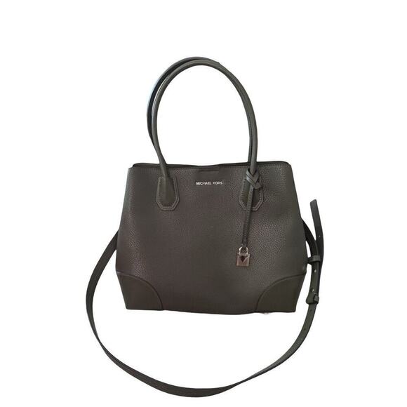 Michael Kors Mercer Gallery Olive Leather Center Zip Tote Bag - NWT $358 - Picture 1 of 5